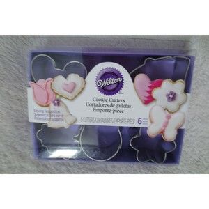 Wilton Cookie Cutter Mini Romance Cutter Metal Set 6 pieces New